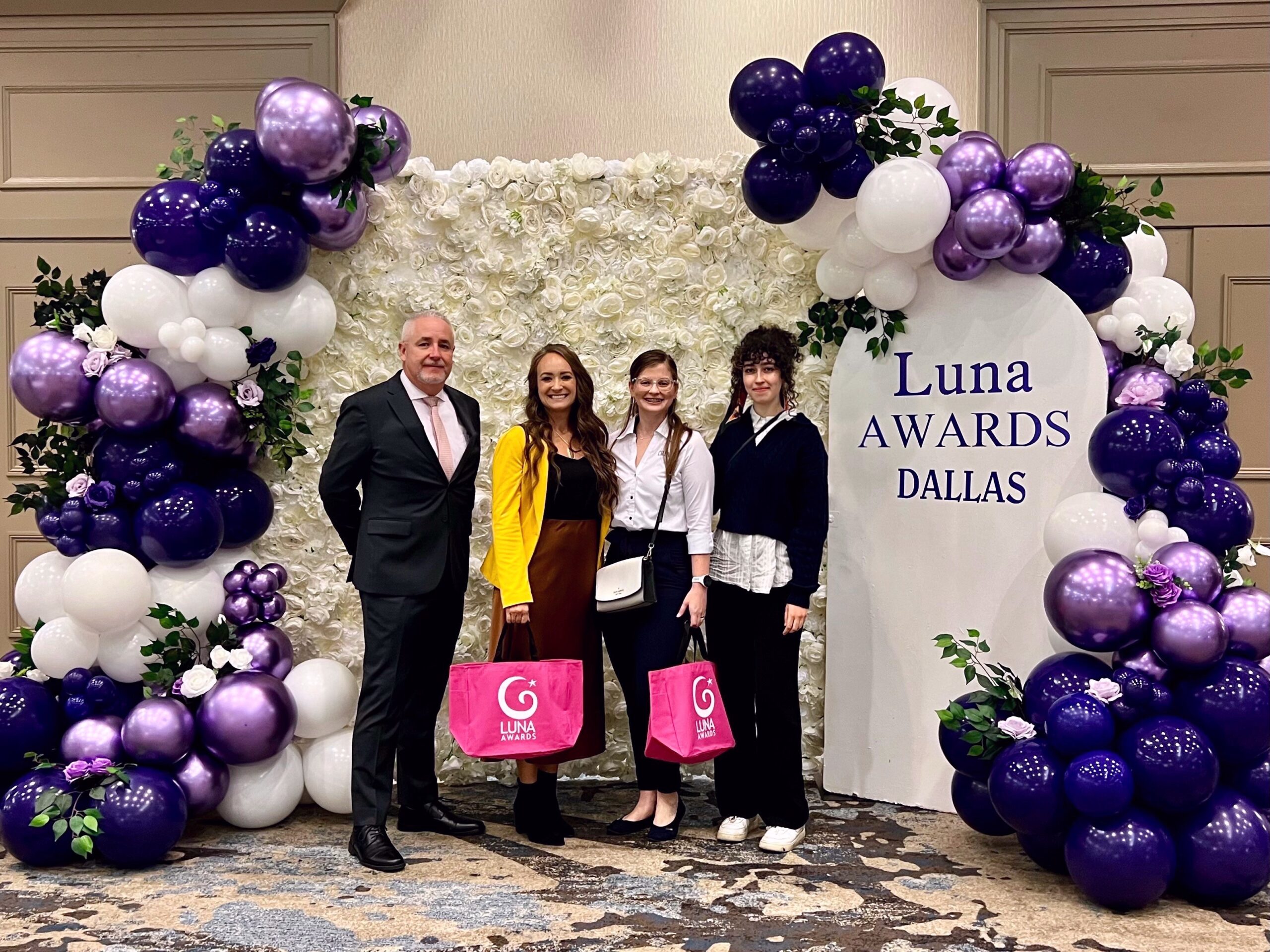 Luna Awards with Rusty Wolff (L-R), Dana Giffords, Hilary Cade, and Roya Payberah
